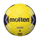 Żółto-granatowa piłka ręczna Molten 3400 H2A3400-YN r.2
