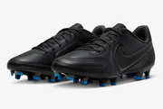 Czarno-niebieskie buty piłkarskie korki Nike Tiempo Legend 9 Club DA1176 001