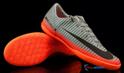 Szaro-pomarańczowe buty piłkarskie na halę Nike Mercurial Victory IC CR7 852526-001