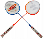 Zestaw do badmintona Wish Alumtec 55K - 2 rakietki 3 lotki pokrowiec