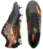 Czarno-pomarańczowe buty piłkarskie Joma Propulsion Lite 801 SG