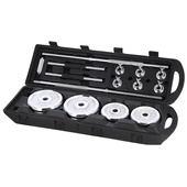 STC50 SZTANGIELKI REGULOWANE W WALIZCE CHROMOWANE 50KG HMS