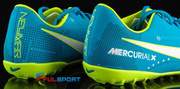 Niebiesko-żółte buty piłkarskie na orlik Nike Mercurial Victory TF 921494-400 JR