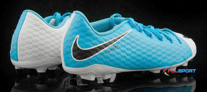 Niebiesko-białe buty piłkarskie Nike Hypervenom Phelon FG 852595-104 JR