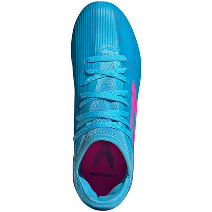 Niebieskie buty piłkarskie korki Adidas X Speedflow.3 FG GW7486 - Junior