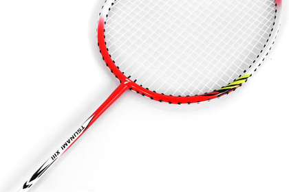 Biało-czerwona rakietka do badmintona Teloon Tsunami TL300