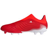 Czerwono-białe buty piłkarskie korki Adidas Copa Sense.3 LL FG FY6172