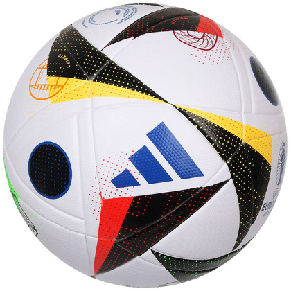 Kolorowa piłka nożna Adidas Fussballliebe League Euro 2024 IN9369 + Pudełko + Pompka