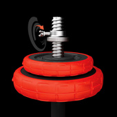 SGGX30 SZTANGIELKI REGULOWANE GUMOWANE 30KG HMS