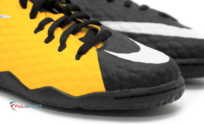 Żółto-czarne buty piłkarskie na halę Nike Hypervenom Phelon IC 852563-801