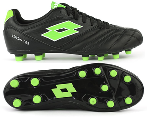 Czarne buty piłkarskie korki Lotto Stadio 300 III 214602 1NI