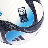 Biało-niebieska piłka nożna Adidas Oceaunz League HT9015