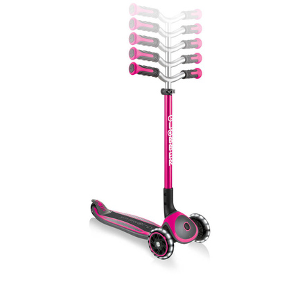 Różowa hulajnoga do jazdy Globber Master Lights 662-110-2