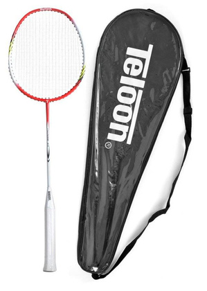 Biało-czerwona rakietka do badmintona Teloon Tsunami TL300