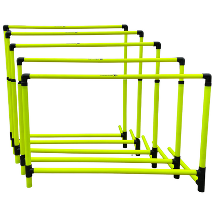 Zestaw żółty płotek treningowy regulowany 68-106 cm 100864 (5 szt.)