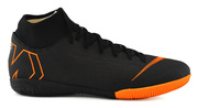 Czarno-pomarańczowe buty piłkarskie na halę Nike Mercurial Superfly Academy IC AH7369-081