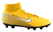 Żółto-czarne buty piłkarskie Nike Mercurial Superfly Club Neymar  MG AO9467-710