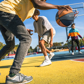 Piłka koszykowa Meteor What's up 6 morski/pomarańczowy