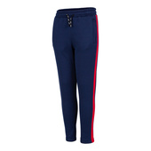 Granatowo-czerwone spodnie dresowe Joma Stripe 500422.306