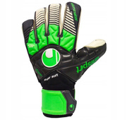 Czarno-zielone rękawice bramkarskie Uhlsport Super Soft 101102101