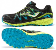 Czarno-zielone buty do biegania Joma TREK 2101 TKTREW2101