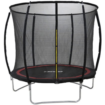 TRAMPOLINA DUNLOP PREMIUM Z SIATKĄ WEWNĘTRZNĄ fi244cm