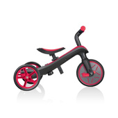 Czerwono-czarny rowerek biegowy Globber Explorer Trike 3w1 631-102