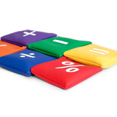 Woreczki gimnastyczne FB811-6C 6szt. Działania matematyczne