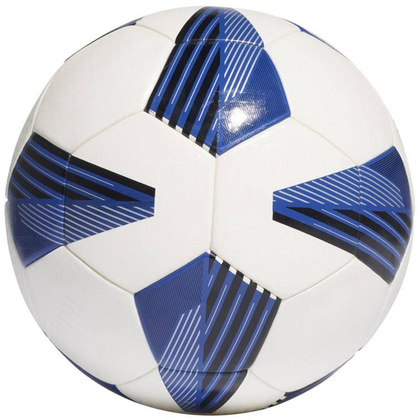 Biało-niebieska piłka nożna Adidas Tiro League Artifical FS0387