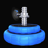 SGG30 BAR SZTANGIELKI REGULOWANE GUMOWANE 30KG HMS