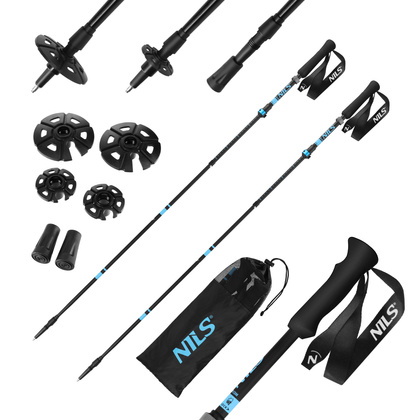 TK8604 KIJE TREKKINGOWE SKŁADANE NILS