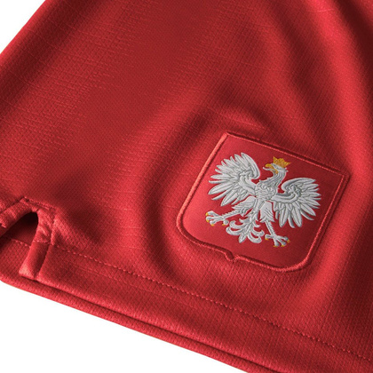 Czerwone spodenki piłkarskie Nike Breathe Stadium Away Polska 940462-611 Junior