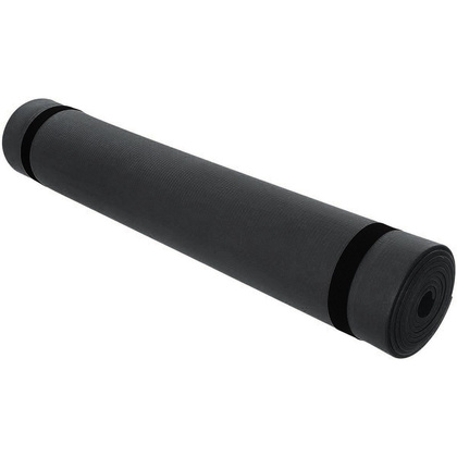 MATA FITNESS JOGA PILATES  EVA 180x60x0,4CM CZARNA