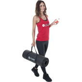 MATA DO ĆWICZEŃ TPE POMARAŃCZOWO CZARNA Z OTWORAMI 173x61x1CM PURE 2 IMPORVE