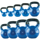 KNV32 BLUE KETTLEBELL ŻELIWNY POKRYTY WINYLEM HMS