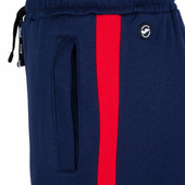 Granatowo-czerwone spodnie dresowe Joma Stripe 500422.306