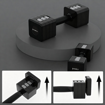HL02 HANTLE REGULOWANE BLACK 2 x 5 KG HMS
