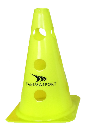 Żółty pachołek z otworami 23 cm Yakimasport 100042