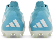 Biało-turkusowe buty piłkarskie Adidas Predator Accuracy.3 LL FG FZ6276