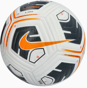 Biało-pomarańczowa piłka nożna Nike Academy Team FZ7540-101