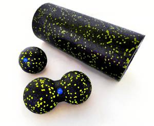 Czarno-żółty zestaw EPP do masażu Yakimasport 100448