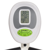 R9259* POZIOMY ROWER STACJONARNY MAGNETYCZNY HMS (9 KG) biało-zielony