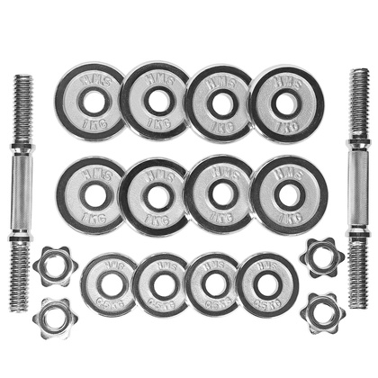 STC15 SZTANGIELKI REGULOWANE W WALIZCE CHROMOWANE 15KG HMS