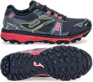 Czarno-fuksjowe buty trekkingowe Joma Shock Lady 2322 TKSHLW2322