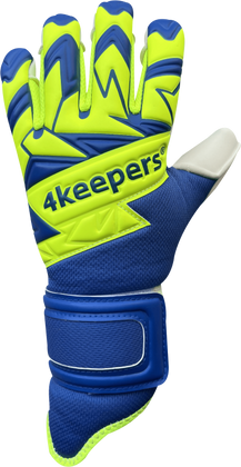 Niebiesko-seledynowe rękawice bramkarskie 4Keepers Equip Breeze NC - Junior