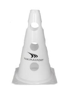 Biały pachołek z otworami 23 cm Yakimasport 100624