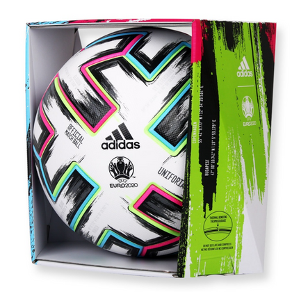 Biała piłka nożna meczowa Adidas Uniforia FH7362 OMB - rozmiar 5