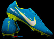 Niebiesko-żółte buty piłkarskie Nike Mercurial Victory Njr FG 921488-400 JR