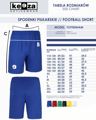 Czarne spodenki Keeza Tottenham