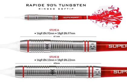 Rzutki Harrows RAPIDE 90% Softip